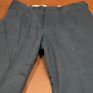 Nautica Navy Blue Khaki Pants Flat Front Design
